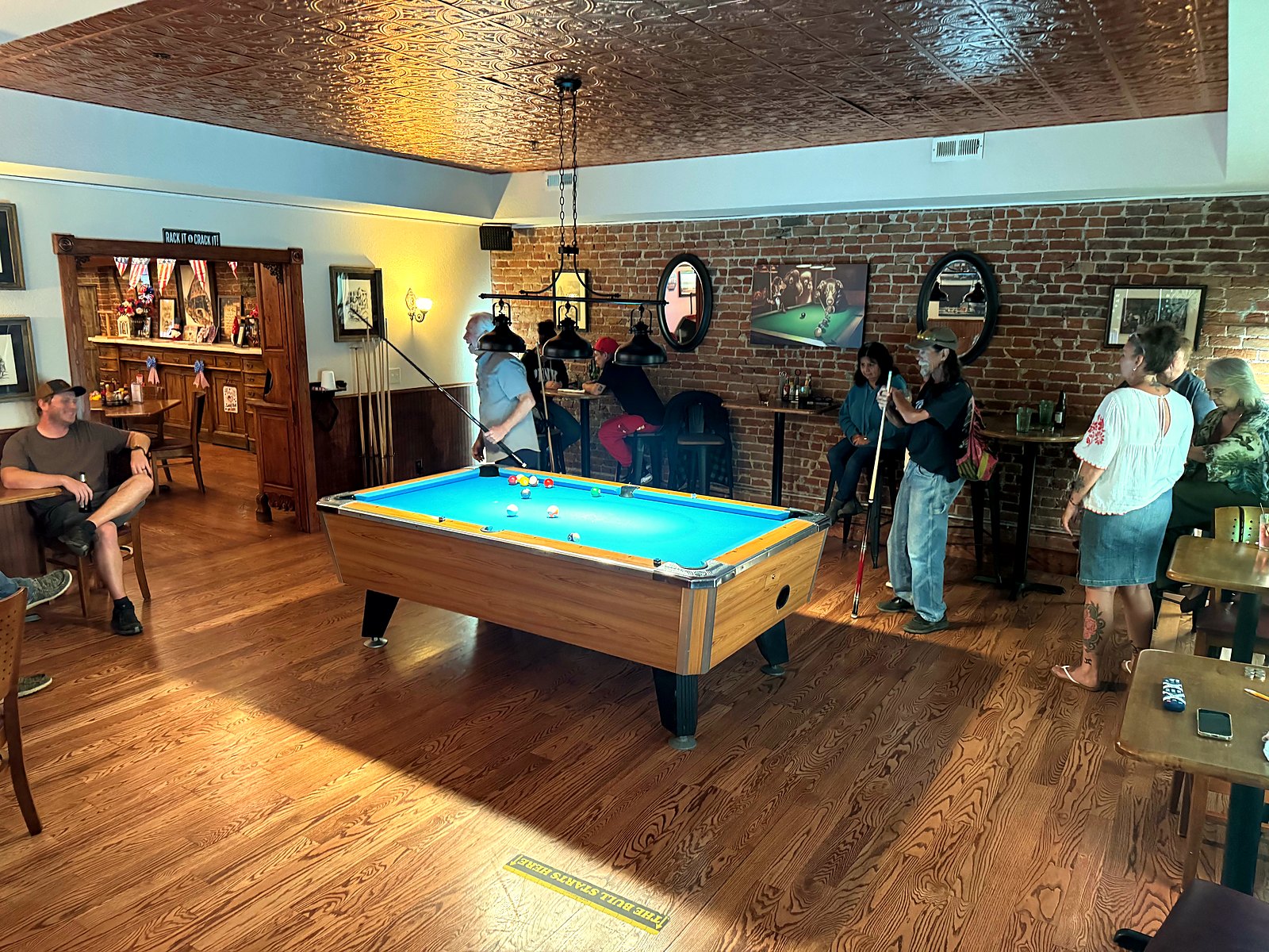 A busy night in the Prospector's Den upstairs at The Creek, Cripple Creek CO
